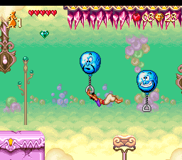 difference between aladdin games snes