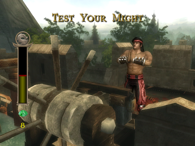 Mortal Kombat Shaolin Monks-fatality ps2 game- 