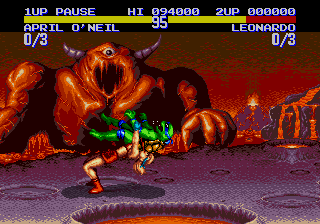 Teenage Mutant Ninja Turtles: Tournament Fighters (Genesis) – Hardcore