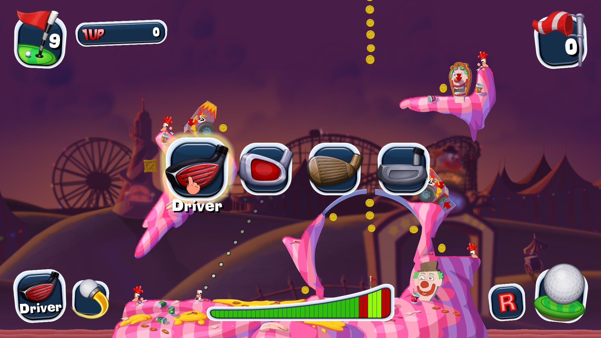 Worms Crazy Golf on